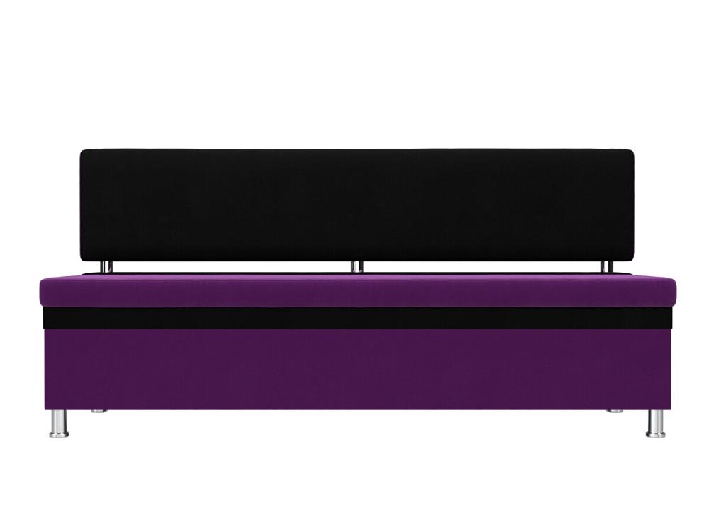 Диван кухонный прямой Стайл Микровельвет Фиолетовый Черный кпб глициния фиолетовый р сем