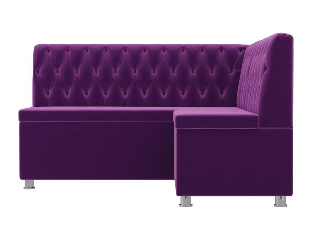 Кухонный угловой диван Мирта Микровельвет Фиолетовый правый угол кресло для геймеров karnox hero genie edition фиолетовый белый