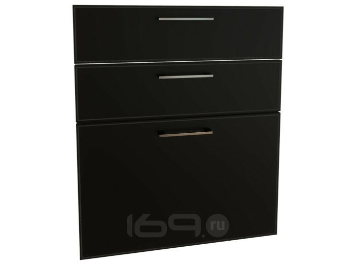 Комплект фасадов Мемфис для каркаса Ф-43 Н603 Черный трюфель