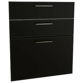 Комплект фасадов Мемфис для каркаса Ф-43 Н603 Черный трюфель