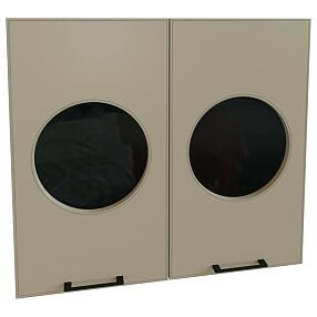 Комплект фасадов Мемфис для каркаса Ф-55 В800 Атласный серый