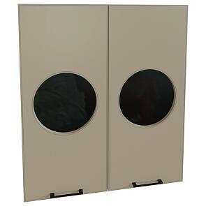 Комплект фасадов Мемфис для каркаса Ф-55Н В809 Атласный серый