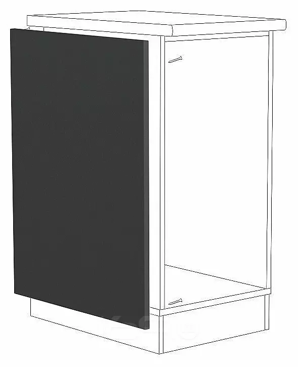 Фасад боковой для нижнего шкафа ФТ 716 Graphite