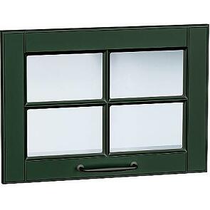 Комплект фасадов Дублин со стеклом для каркаса Ф-84 ВГ500 Special Green