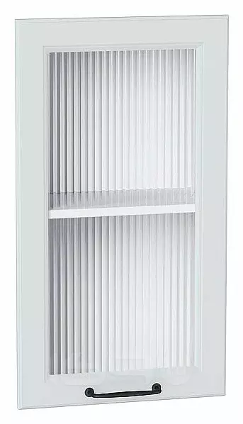 Комплект фасадов Ницца Royal со стеклом Moru для каркаса Ф-25 В400/ВУ590 Blanco