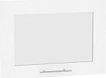 Комплект фасадов Валерия-М со стеклом для каркаса Ф-84 ВГ500 Белый металлик