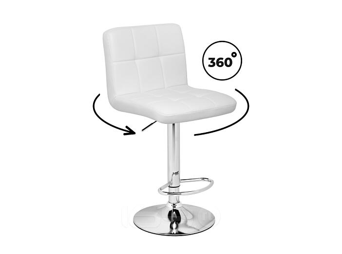 Барный стул Paskal white / chrome