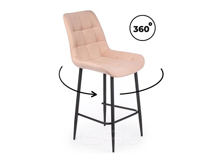 Полубарный стул Челси 360 бежевый (zd 210) / черный