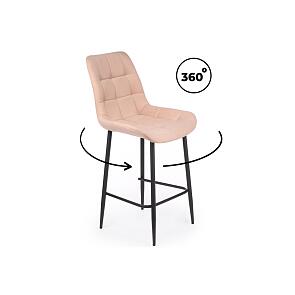 Полубарный стул Челси 360 бежевый (zd 210) / черный