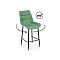 Полубарный стул Челси 360 фисташковый (zd 651) / черный