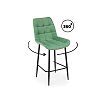 Полубарный стул Челси 360 фисташковый (zd 651) / черный