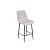 Полубарный стул Челси светло-серый (zd 960) / черный
