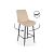 Полубарный стул Седа 360 бежевый (zd 210) / черный