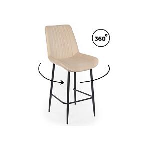 Полубарный стул Седа 360 бежевый (zd 210) / черный