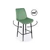 Полубарный стул Седа 360 фисташковый (zd 651) / черный