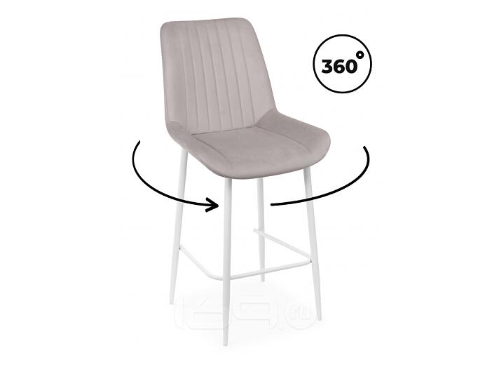 Полубарный стул Седа 360 латте (zd 290) / белый