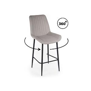 Полубарный стул Седа 360 латте (zd 290) / черный