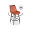 Полубарный стул Седа 360 терракотовый (zd 432) / черный