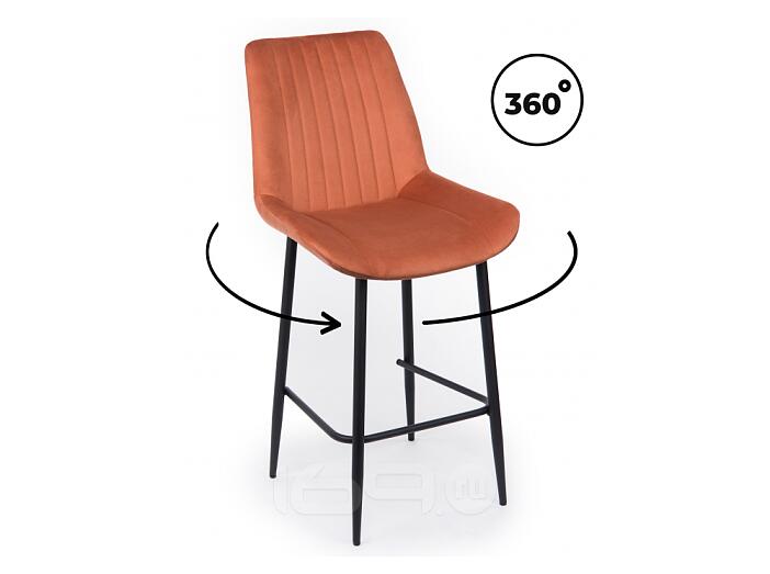 Полубарный стул Седа 360 терракотовый (zd 432) / черный