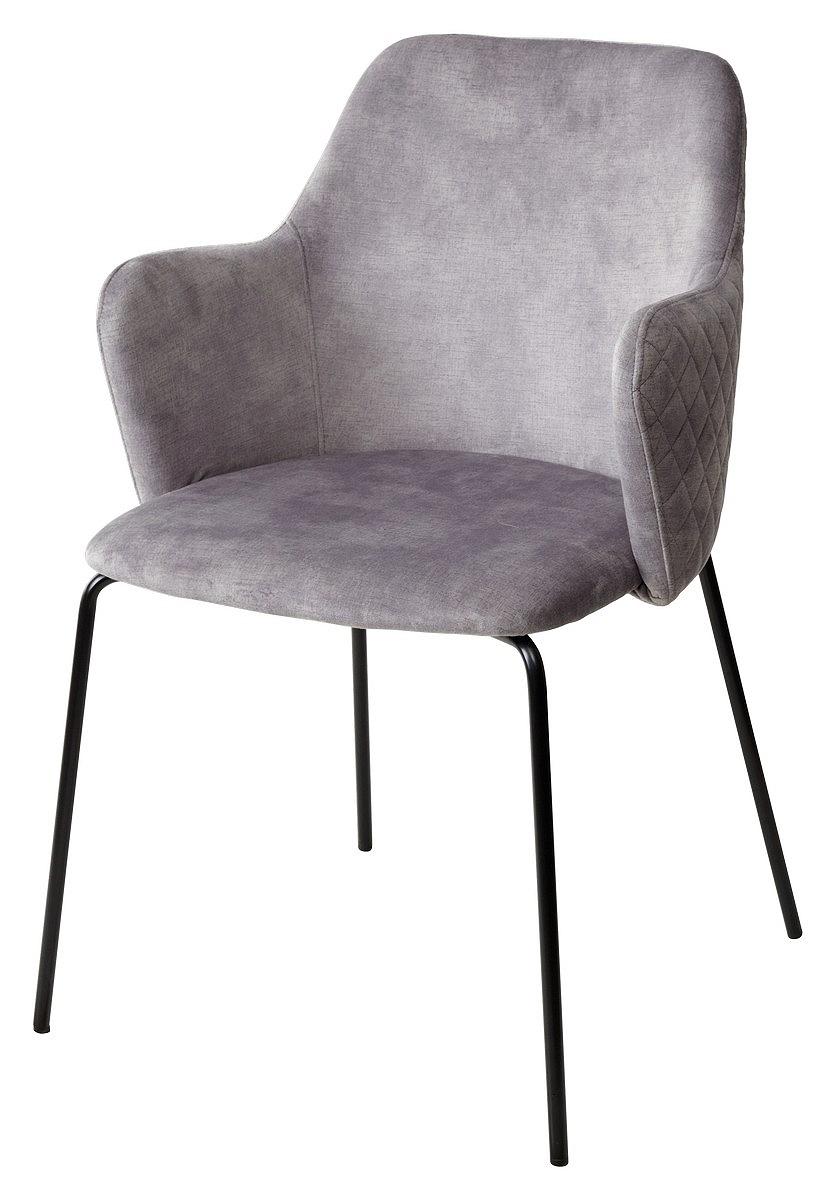 Стул AMARETTO VBP203 античный серебристо-серый/ черный каркас, полубарный стул nepal pb розовый 15 велюр каркас h 68cm