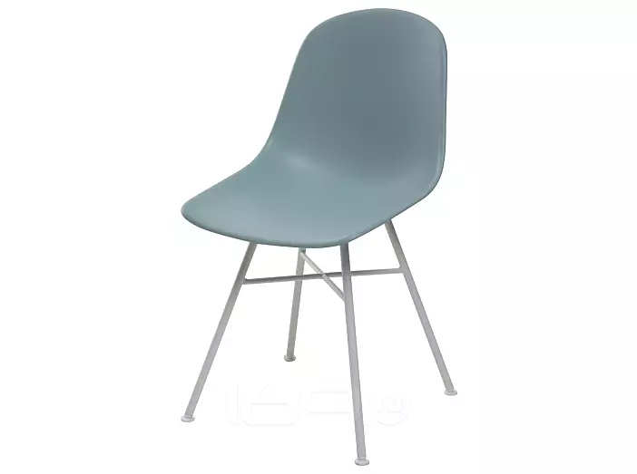 Стул BONNIE 292-CPP ICE BLUE/ WHITE на металлическом каркасе  М-City