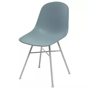 Стул BONNIE 292-CPP ICE BLUE/ WHITE на металлическом каркасе  М-City