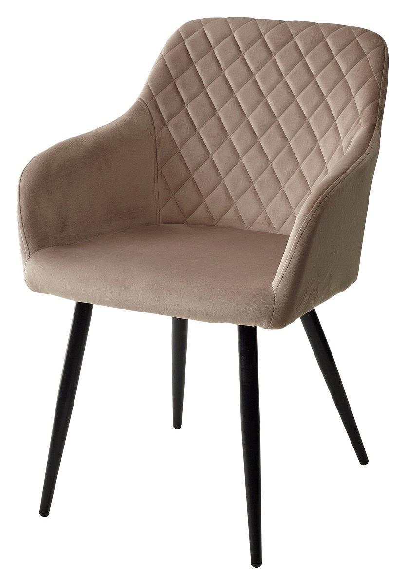 Стул BRANDY BLUVEL-40 бежевый/ черный каркас, полубарный стул nepal pb розовый 15 велюр каркас h 68cm