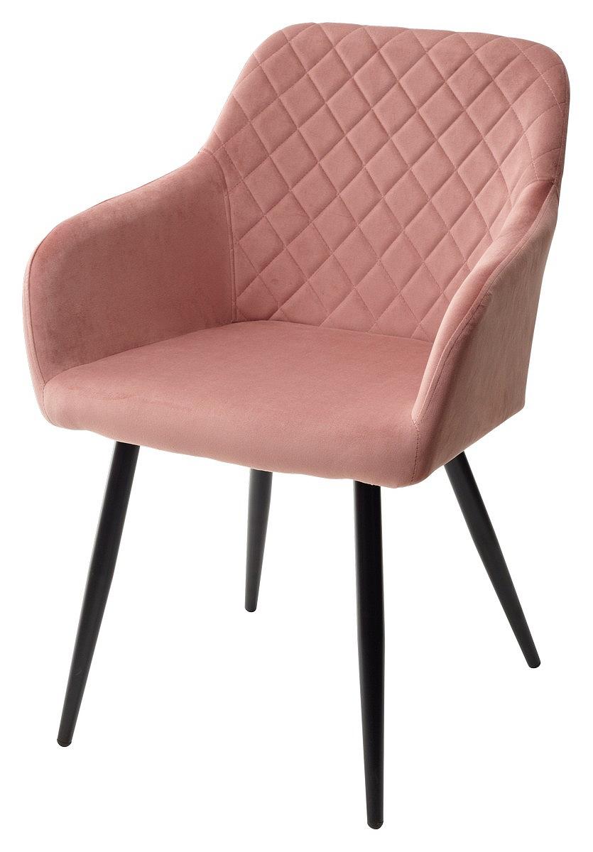 Стул BRANDY BLUVEL-52 розовый/ черный каркас стул nepal p розовый 15 велюр каркас
