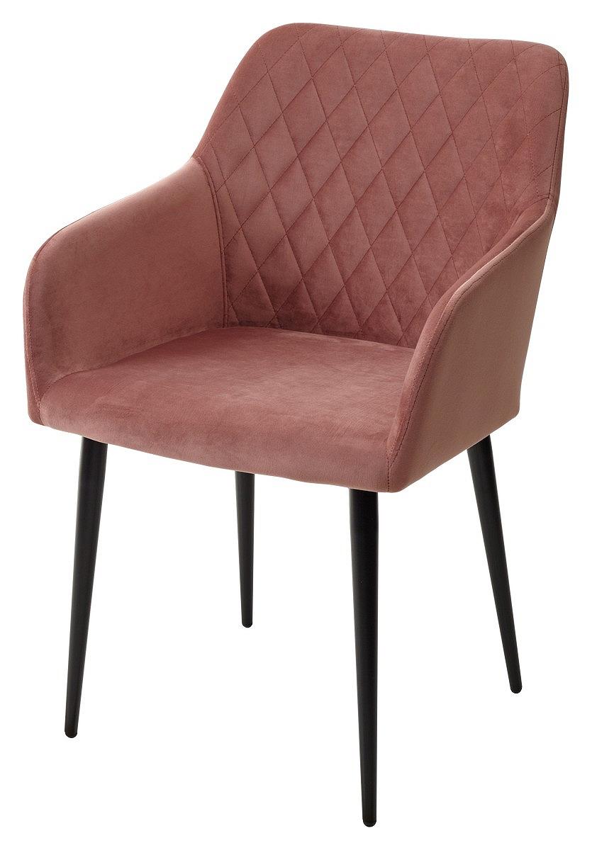 Стул BRANDY-X РОЗОВЫЙ #15, велюр / черный каркас полубарный стул nepal pb розовый 15 велюр каркас h 68cm