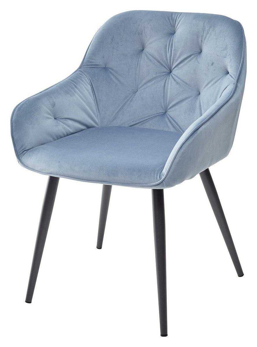 Стул BREEZE G108-56 пудровый синий/темно-серый каркас, велюр стул yoki пудровый зеленый велюр g108 62