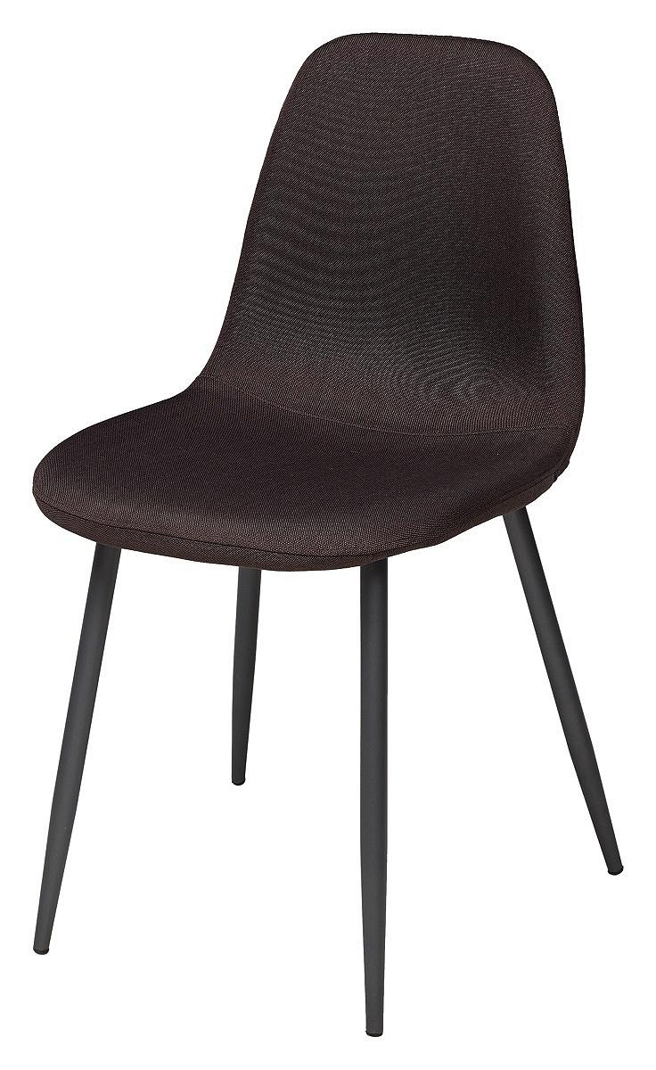 Стул CASSIOPEIA G028-27 темно-коричневый, ткань стул обеденный металлический b915 – темно серый