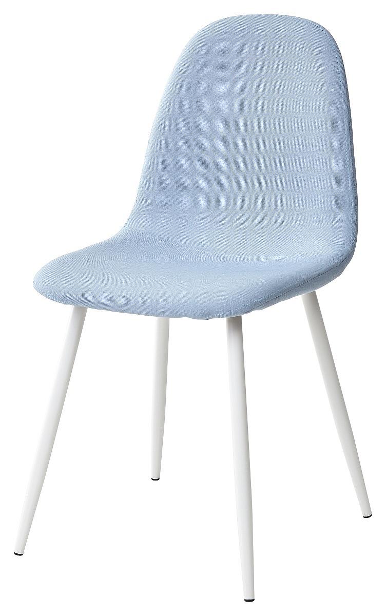Стул CASSIOPEIA G064-38 серо-голубая ткань/ белый стул nude голубой