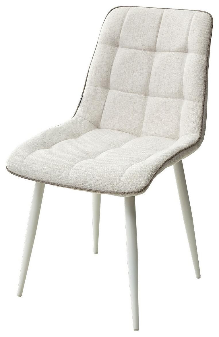 

Стул CHIC HE622-01/ HE622-05 топленое молоко, ткань/ белый каркас