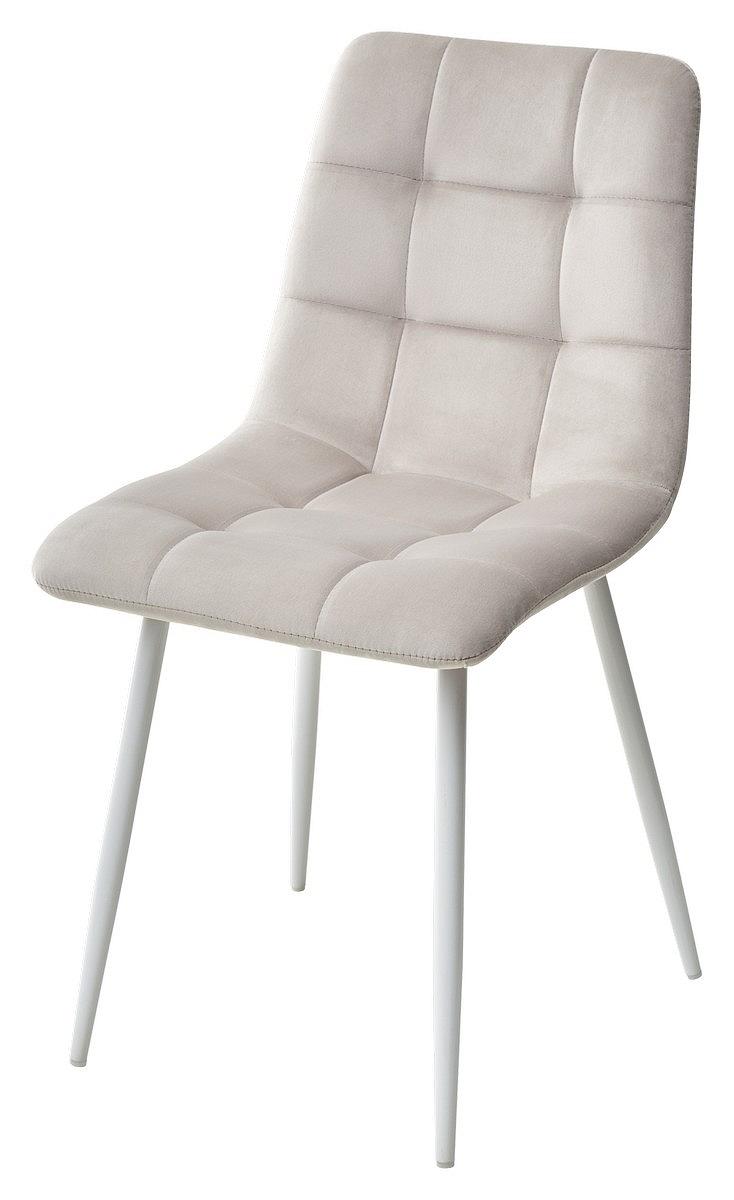Стул CHILLI G108-06 серебристо-серый/ белый каркас, велюр полубарный стул nepal pb розовый 15 велюр каркас h 68cm