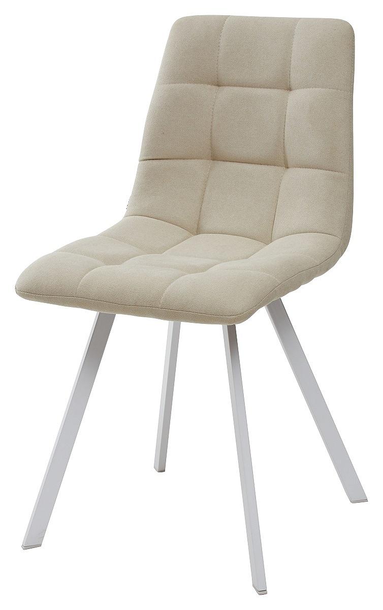Стул CHILLI SQUARE UF860-01B бежевый, ткань/ белый каркас стул ученический регулируемый бюджет 720 800х380х480 мм рост 4 6 серый каркас