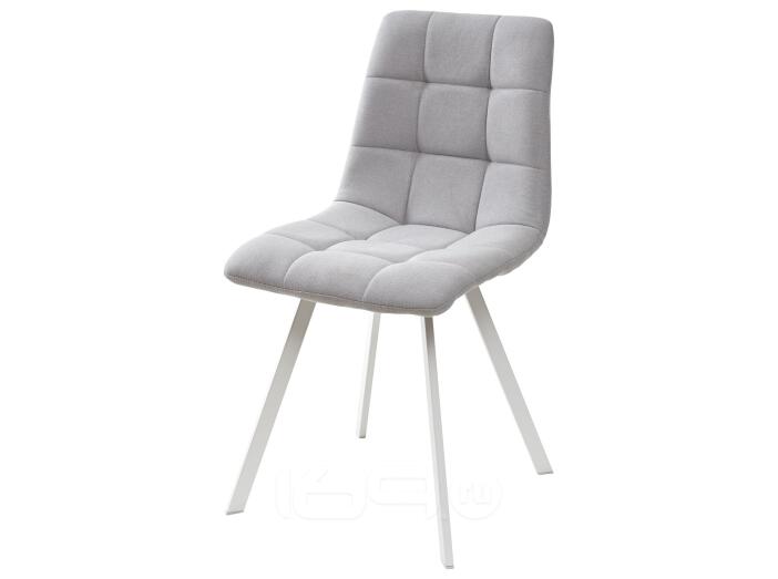 Стул CHILLI SQUARE UF860-02B серо-голубой, ткань/ белый каркас