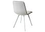 Стул DAIQUIRI BLUVEL-03 LIGHT GREY / белый каркас, велюр 