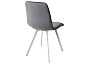 Стул DAIQUIRI BLUVEL-14 GREY / белый каркас, велюр 