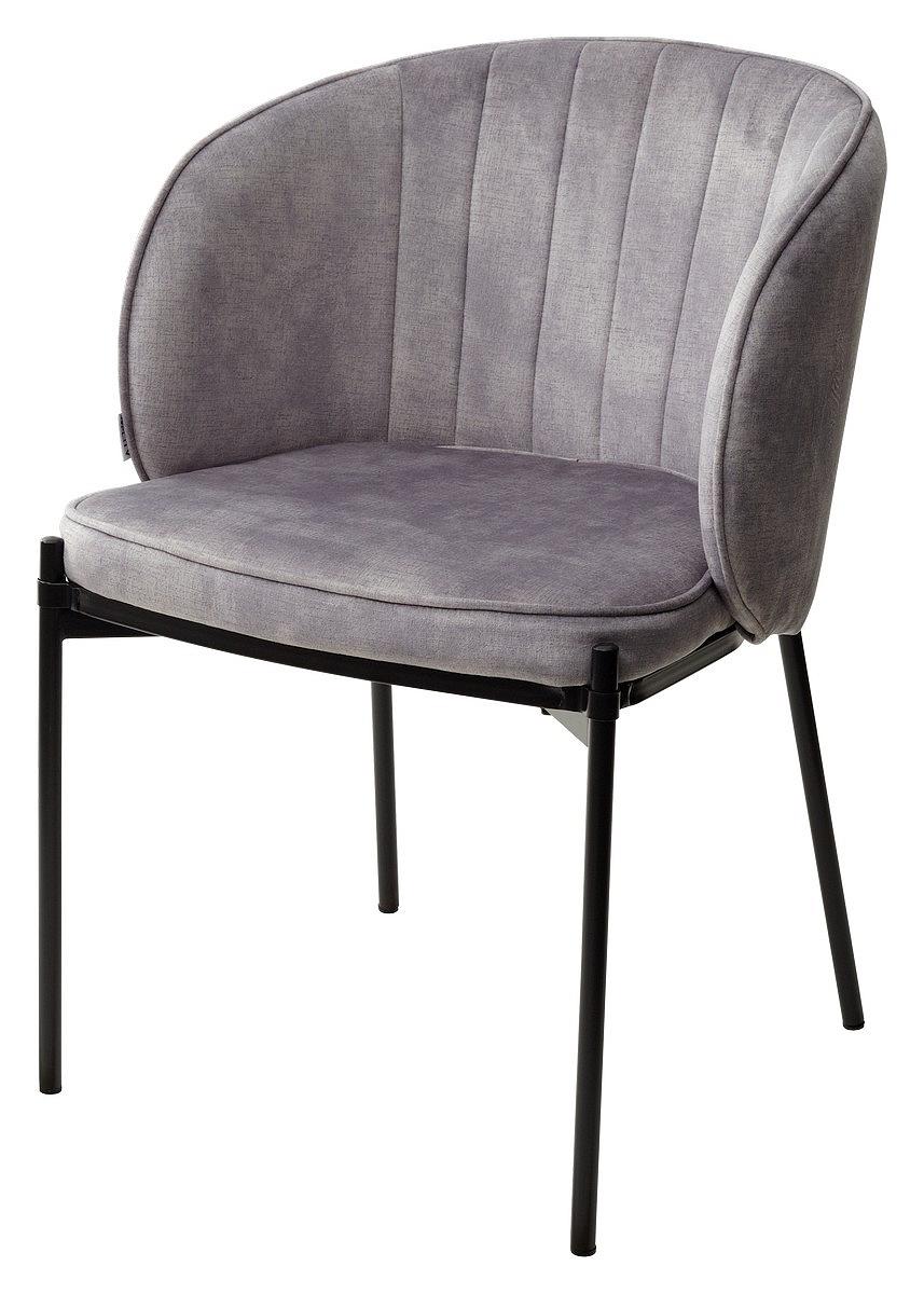 Стул DIANA VBP203 античный серебристо-серый/ черный каркас стул vesta pk6015 03 vbp203 античный cеребристо серый велюр каркас