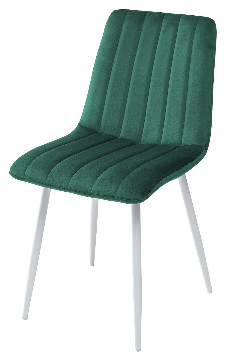 Стул DUBLIN G062-18 зеленый, велюр / белый каркас стул хофман изумрудный h30 велюр каркас