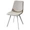 Стул ELLEN WZ2042-02 светло-бежевый фактурный велюр/ RU-09 серо-бежевый/ белый каркас   Стул ELLEN WZ2042-02 светло-бежевый фактурный велюр/ RU-09 серо-бежевый/ белый каркас