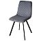 Стул ELODIE BLUVEL-14 серый, велюр/ черный каркас  