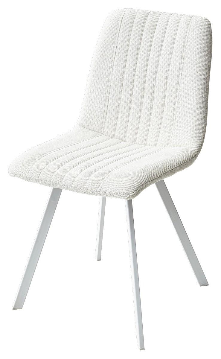Стул ELVIS WZ2042-01 молочный фактурный велюр / белый каркас стул dill bluvel 14 серый велюр каркас