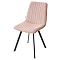Стул ELVIS WZ2042-10 пепел розы фактурный велюр / черный каркас  