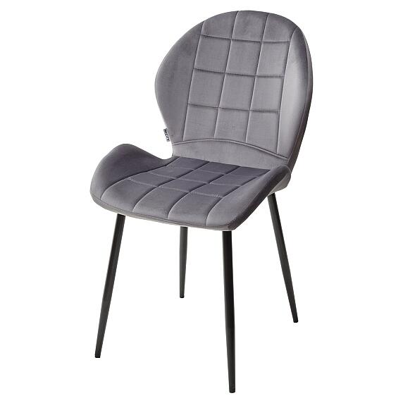 Стул FLOWER BLUVEL-14 GREY, велюр  