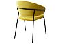 Стул ГЕММА, цвет желтый #H19, велюр / черный каркас