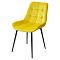 Стул ХОФМАН, цвет желтый #H19, велюр / черный каркас 