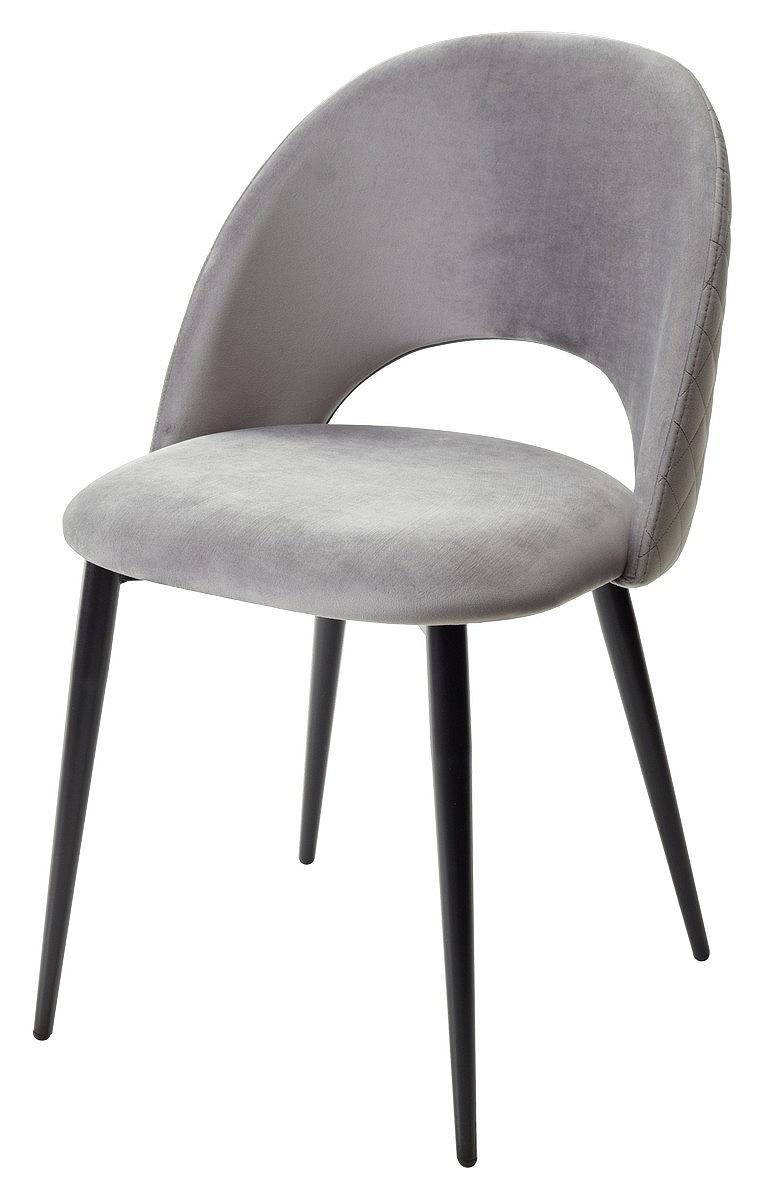 Стул MAX светло-серый #26, велюр / черный каркас стул стул congo светло серый велюр