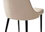 Стул NEPAL-P БЕЖЕВЫЙ #5, велюр/ черный каркас