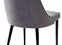 Стул NEPAL-P СЕРЫЙ #27, велюр/ черный каркас 